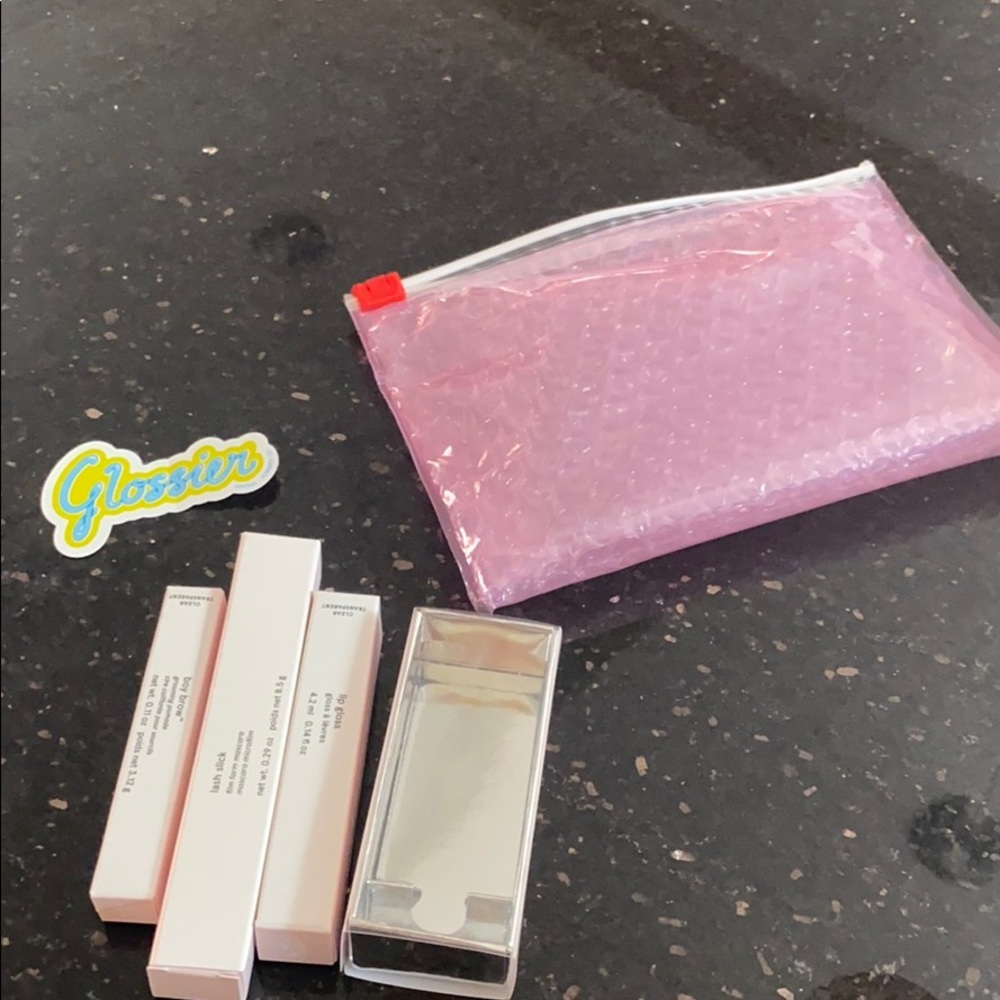 Glossier boxes
